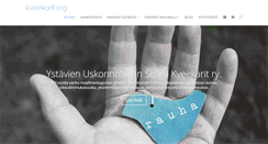 Desktop Screenshot of kveekarit.org